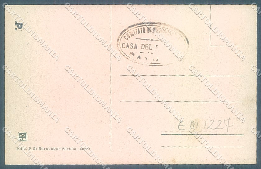 Savona Città Santuario Modiano 60228 cartolina JK6863 – retro