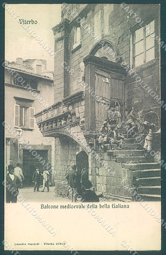 Viterbo Città Balcone Medioevale Galiana cartolina JK6869 – fronte