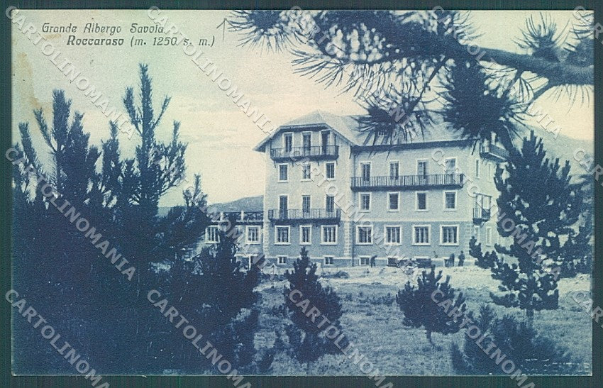 L'Aquila Roccaraso Grande Albergo Savoia cartolina JK6877 – fronte