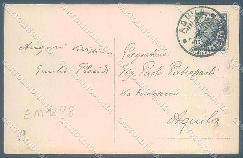 L'Aquila Città San Bernardino Alterocca 61510 cartolina JK6882 – retro