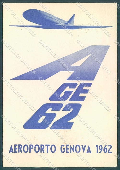 Aeroporto Genova Sestri Pallone Aerostatico ABRASA FG cartolina JK6888 – fronte