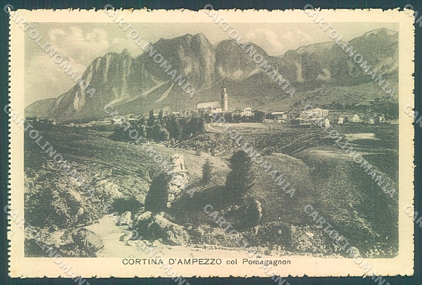 Belluno Cortina d'Ampezzo Pomagagnon cartolina JK6892 – fronte