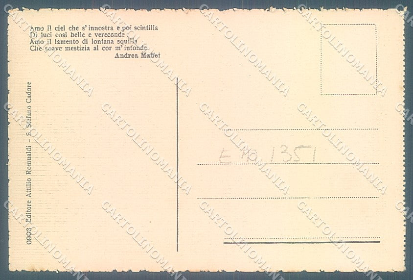 Belluno Cortina d'Ampezzo Pomagagnon cartolina JK6892 – retro