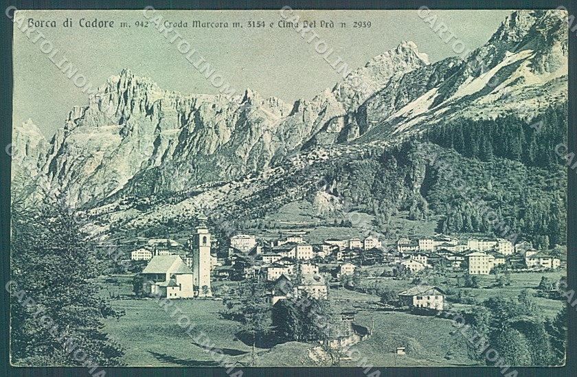 Belluno Borca di Cadore Brunner 18-69 cartolina JK6894 – fronte