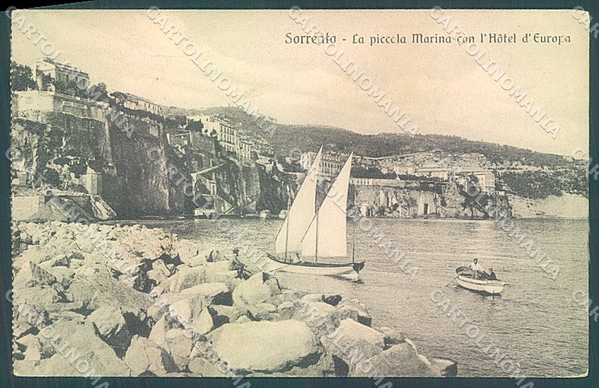 Napoli Sorrento Hotel Europa Piccola Marina cartolina JK6895 – fronte