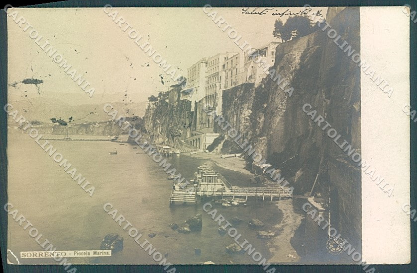 Napoli Sorrento Piccola Marina NPG PIEGHINA Foto cartolina JK6896 – fronte