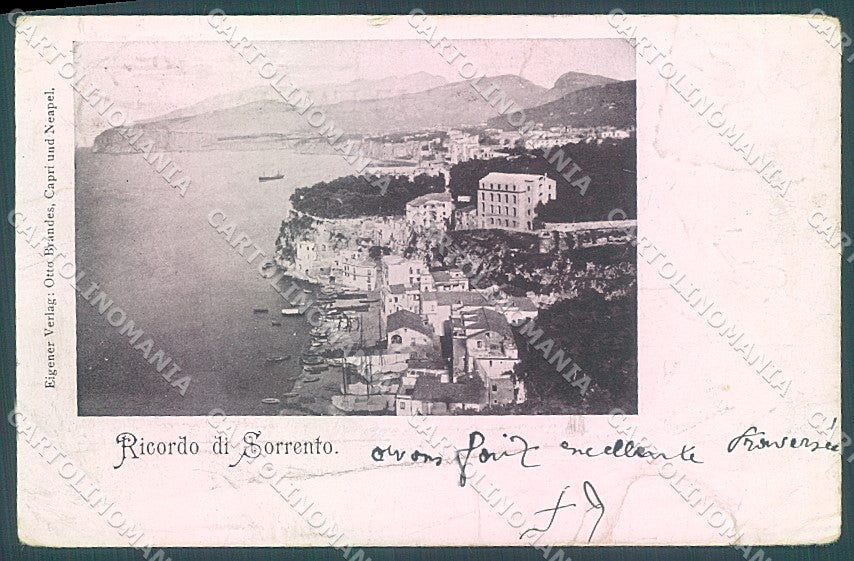 Napoli Sorrento ricordo di PIEGHINE cartolina JK6898 – fronte
