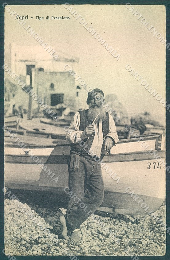 Napoli Capri Pescatore Spadaro PIEGHINE Brunner 10808 cartolina JK6907 – fronte