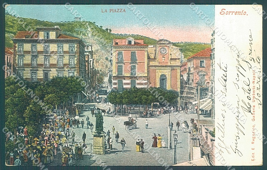 Napoli Sorrento Piazza Ragozino 2325 cartolina JK6909 – fronte
