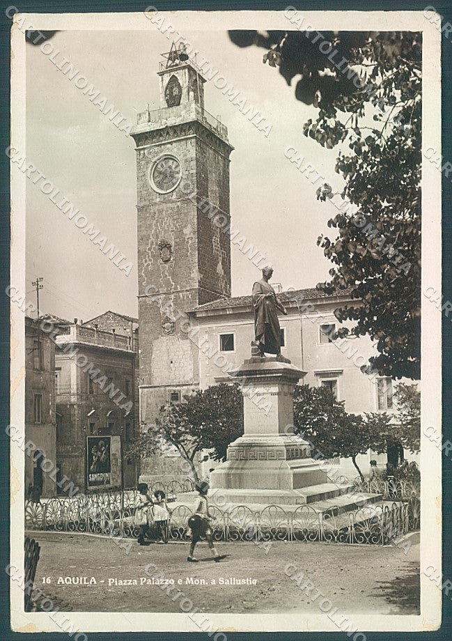 L'Aquila Città Chiesa Monumento Sallustio Foto FG cartolina JK6911 – fronte