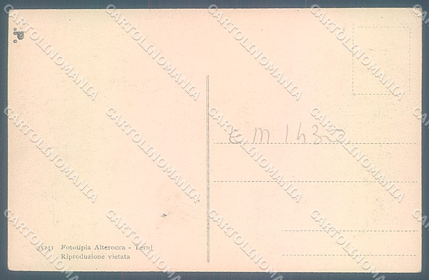 L'Aquila Avezzano Militari Bersaglieri Terremoto Alterocca cartolina JK6914 – retro