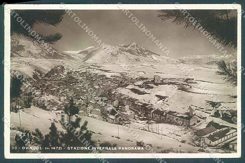 L'Aquila Ovindoli Nevicata Foto cartolina JK6916 – fronte