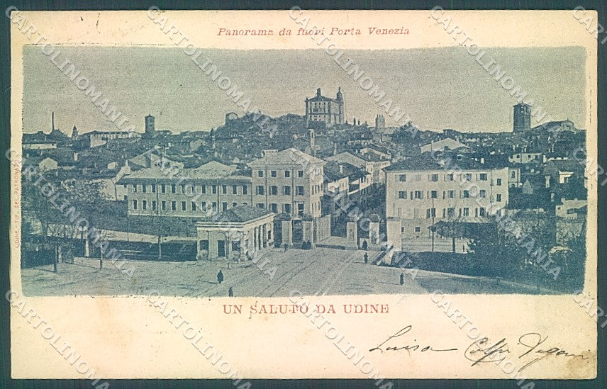 Udine Città saluto da cartolina JK6919 – fronte