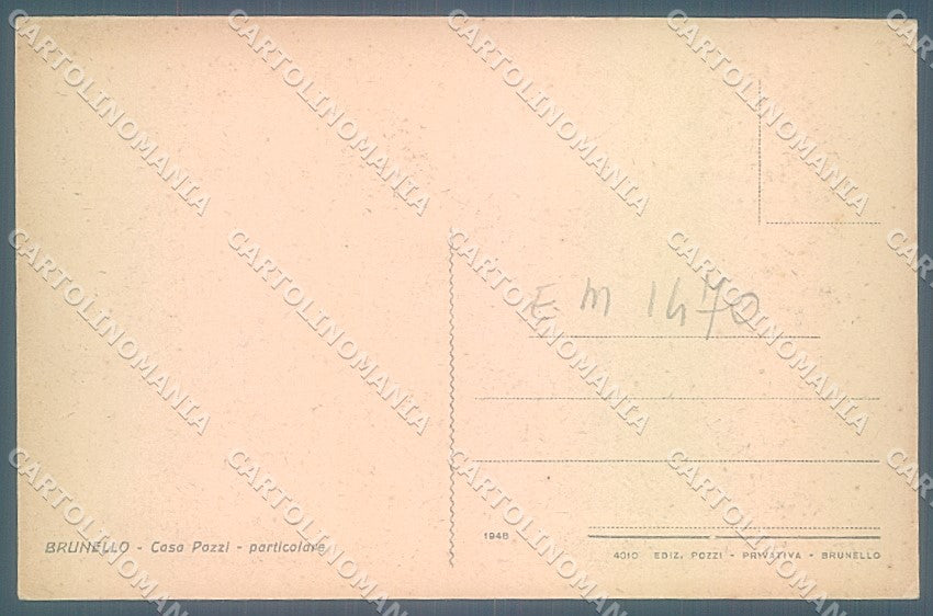 Varese Brunello Casa Pozzi cartolina JK6920 – retro