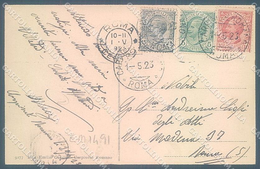 Roma Carpineto Romano cartolina JK6923 – retro