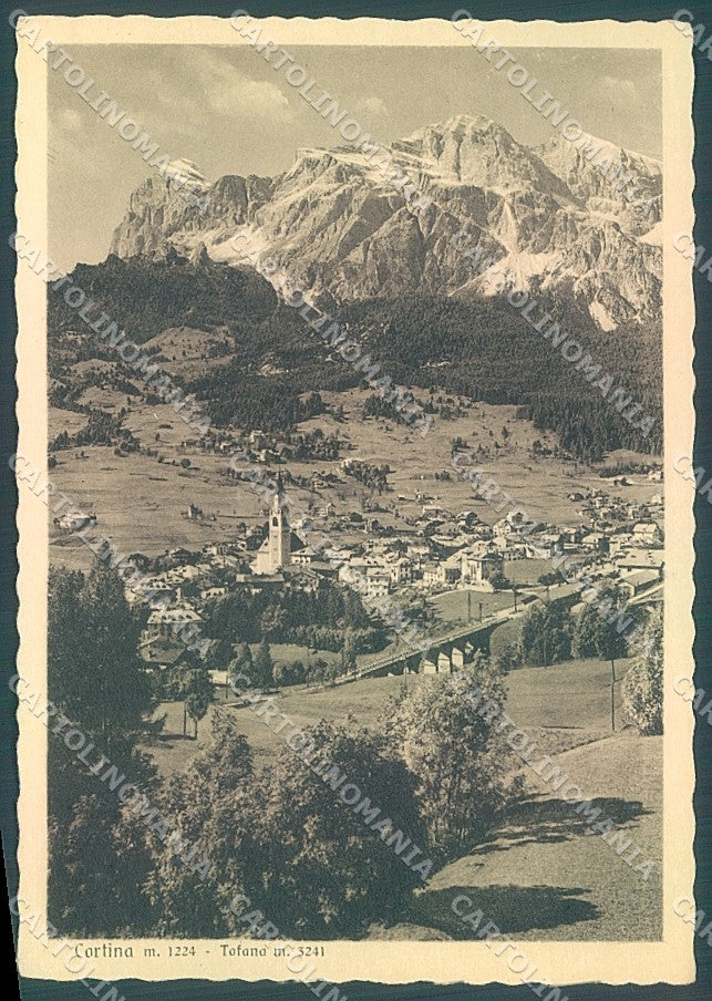 Belluno Cortina d'Ampezzo Tofana Brunner FG cartolina JK6927 – fronte