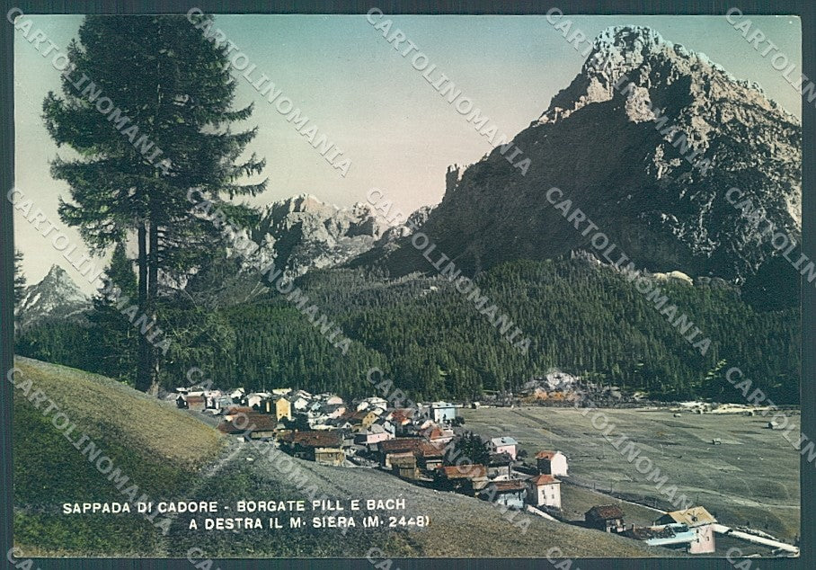 Belluno Sappada di Cadore Pill Bach Foto FG cartolina JK6929 – fronte