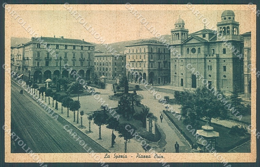 La Spezia Città Chiesa Piazza Brin cartolina JK6932 – fronte