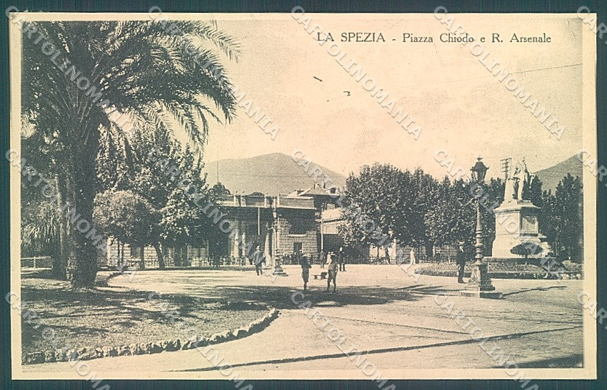 La Spezia Città Piazza Chiodo Regio Arsenale cartolina JK6937 – fronte