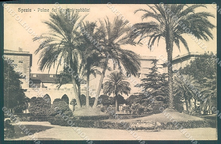 La Spezia Città Giardini Pubblici Alterocca 6734 cartolina JK6938 – fronte