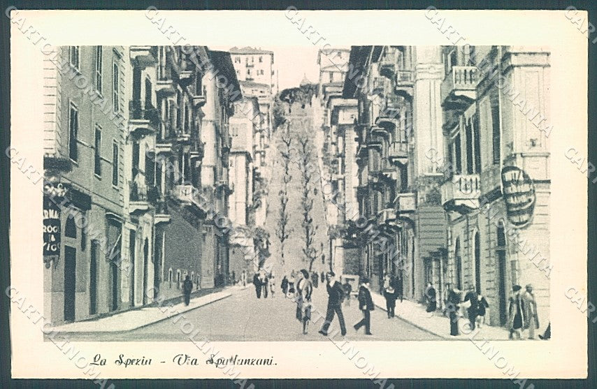 La Spezia Città Via Spallanzani cartolina JK6940 – fronte