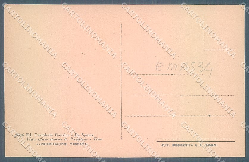 La Spezia Città saluti Da Nave cartolina JK6942 – retro