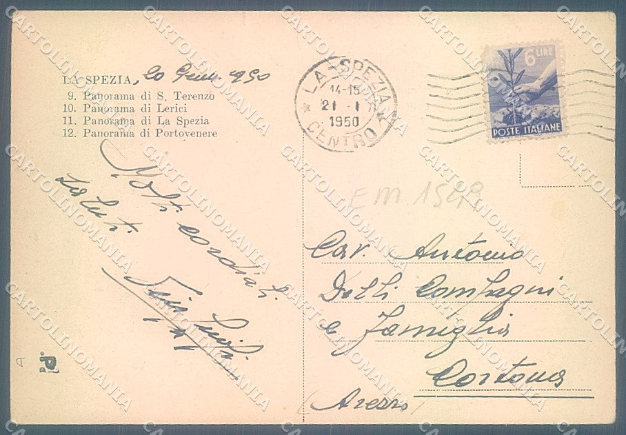 La Spezia Città saluti da FG cartolina JK6945 – retro