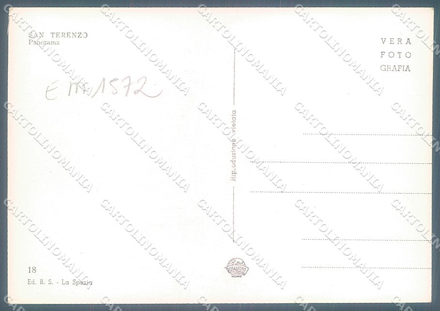 La Spezia San Terenzo Foto FG cartolina JK6951 – retro