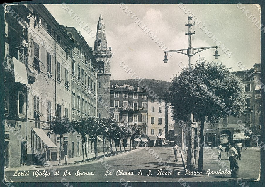 La Spezia Lerici Chiesa San Rocco Piazza Garibaldi Foto FG cartolina JK6952 – fronte