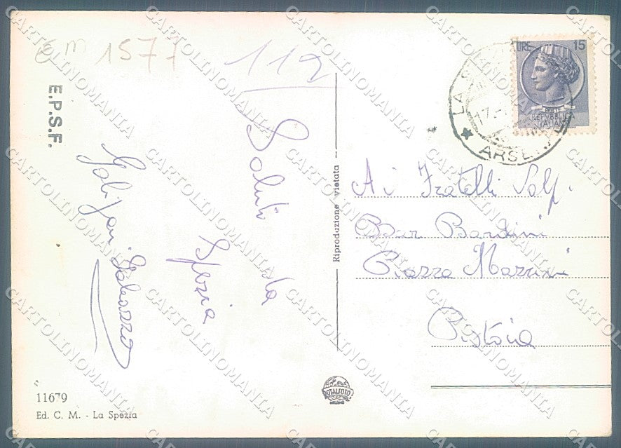 La Spezia Città Marina saluti da Foto FG cartolina JK6953 – retro