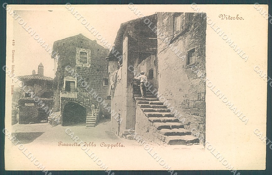 Viterbo Città Piazzetta della Cappella Richter 489 cartolina JK6961 – fronte