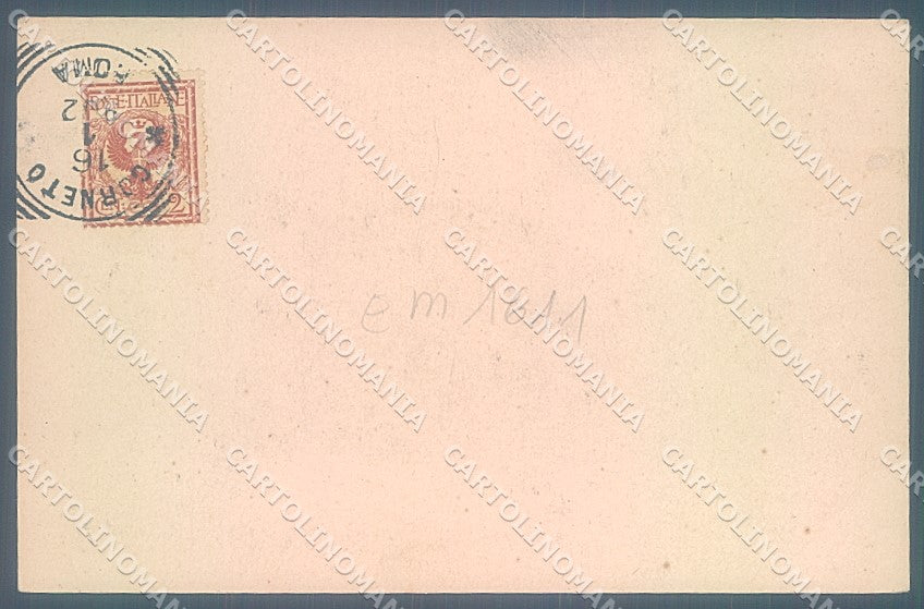 Viterbo Corneto Tarquinia Piazza del Municipio cartolina JK6962 – retro