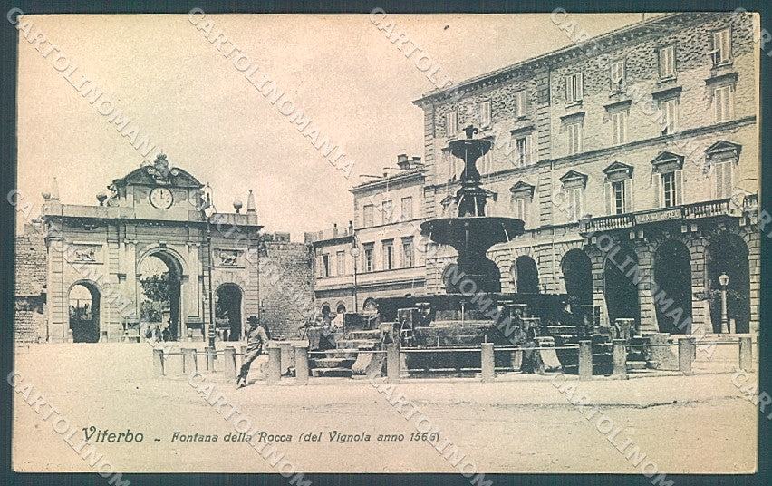 Viterbo Città Fontana della Rocca cartolina JK6964 – fronte