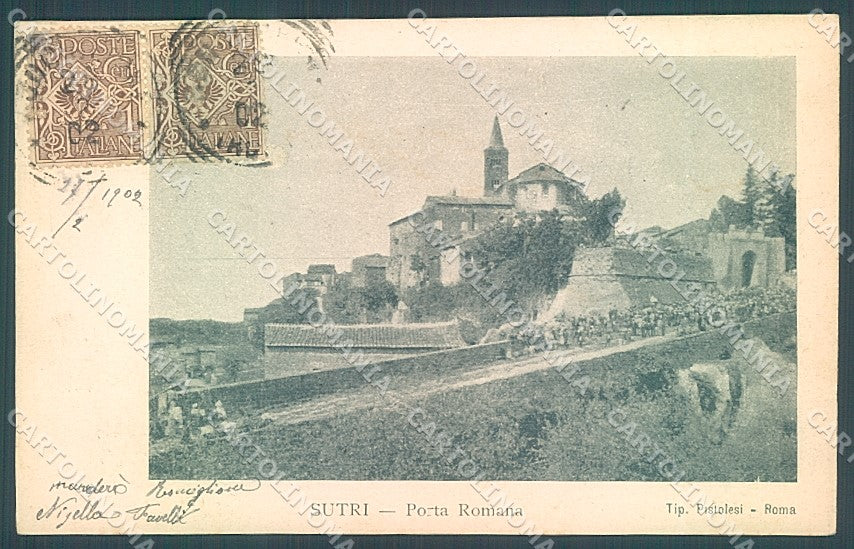Viterbo Sutri Chiesa Porta Romana cartolina JK6968 – fronte