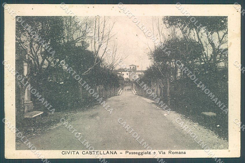 Viterbo Civita Castellana Passeggiata cartolina JK6969 – fronte