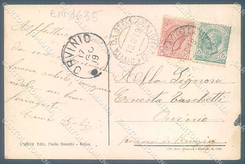 Viterbo Civita Castellana Passeggiata cartolina JK6969 – retro
