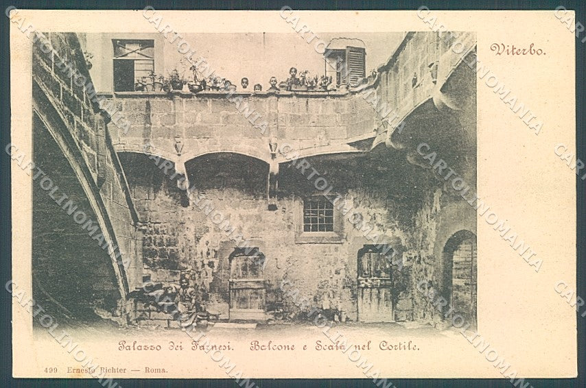 Viterbo Città Palazzo Farnesi Richter 499 cartolina JK6973 – fronte