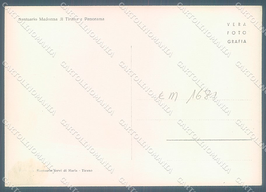 Sondrio Tirano Santuario Madonna Foto FG cartolina JK6980 – retro
