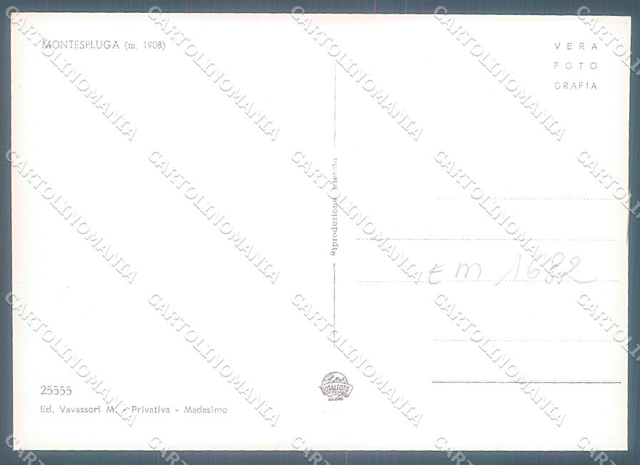 Sondrio Montespluga Foto FG cartolina JK6981 – retro