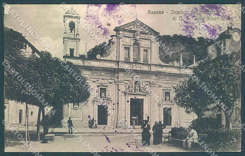 Savona Città Santuario Misericordia ABRASA cartolina JK6993 – fronte