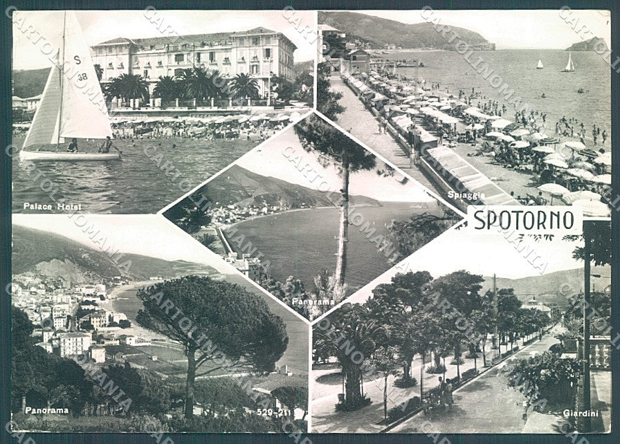 Savona Spotorno Spiaggia Palace Hotel Foto FG cartolina JK6994 – fronte