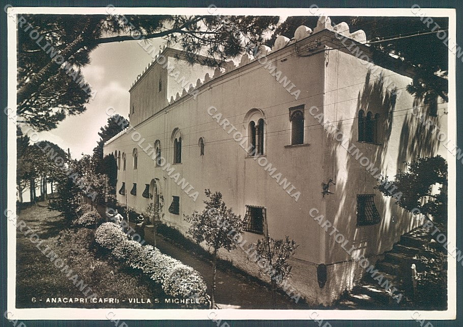 Napoli Capri Anacapri Villa San Michele Foto FG cartolina JK6995 – fronte