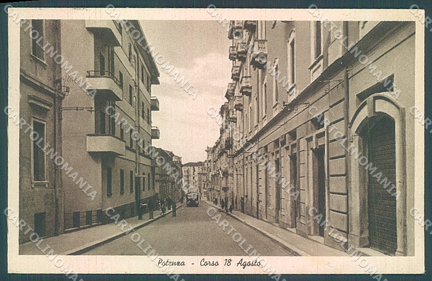 Potenza Città Corso 18 Agosto cartolina JK6997 – fronte