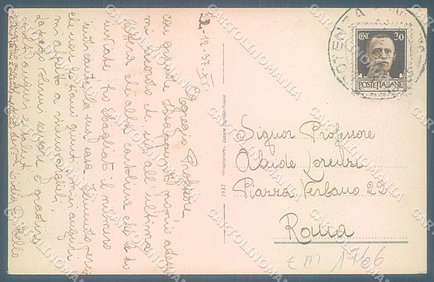 Potenza Città Corso 18 Agosto cartolina JK6997 – retro