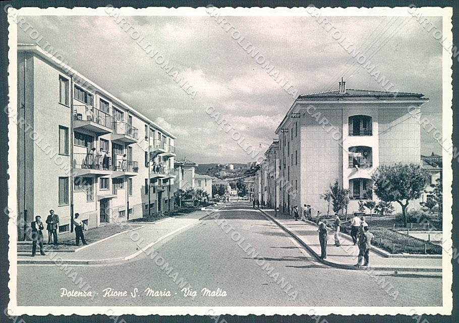 Potenza Città Rione Santa Maria Via Malta Foto FG cartolina JK6998 – fronte