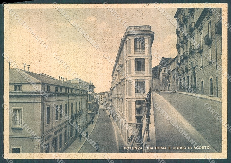 Potenza Città Via Roma Corso 18 Agosto FG cartolina JK6999 – fronte