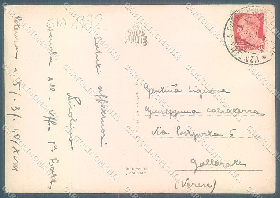 Potenza Città Banca PIEGA Fascismo Foto FG cartolina JK7000 – retro