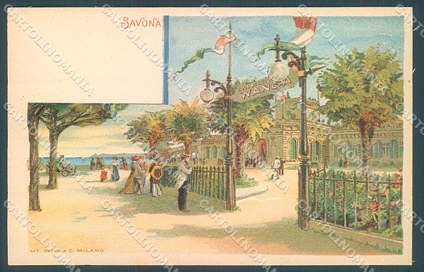 Savona Città Stabilimento Wanda Gruss Aus cartolina JK7004 – fronte