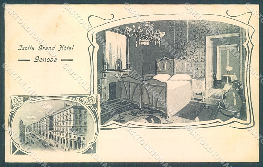 Genova Città Isotta Grand Hotel cartolina JK7007 – fronte