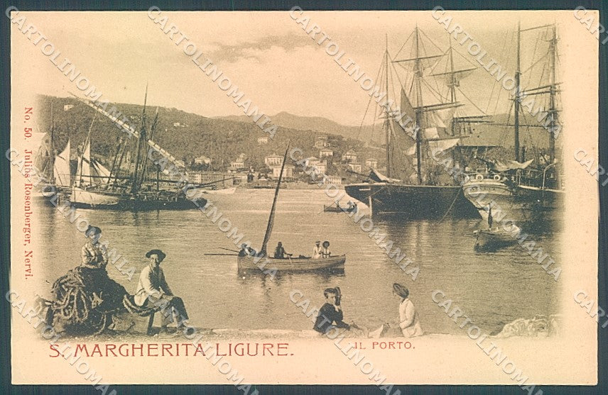 Genova Santa Margherita Ligure Porto cartolina JK7010 – fronte